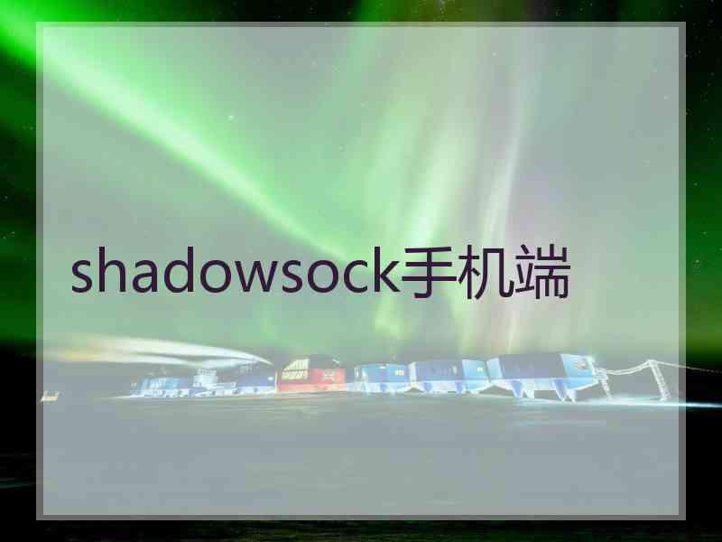 shadowsock手机端
