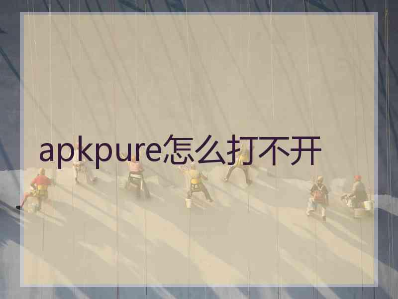 apkpure怎么打不开