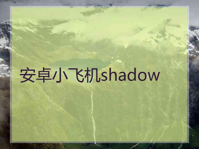 安卓小飞机shadow
