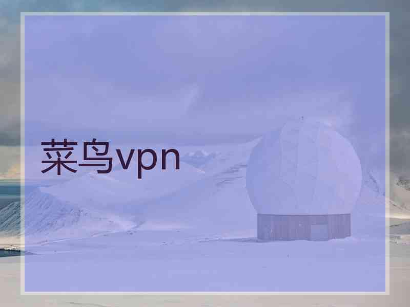 菜鸟vpn
