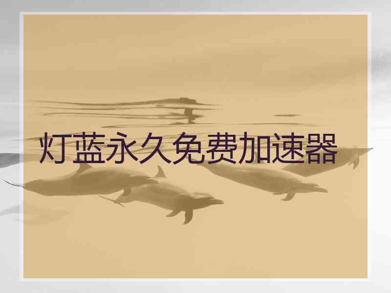 灯蓝永久免费加速器