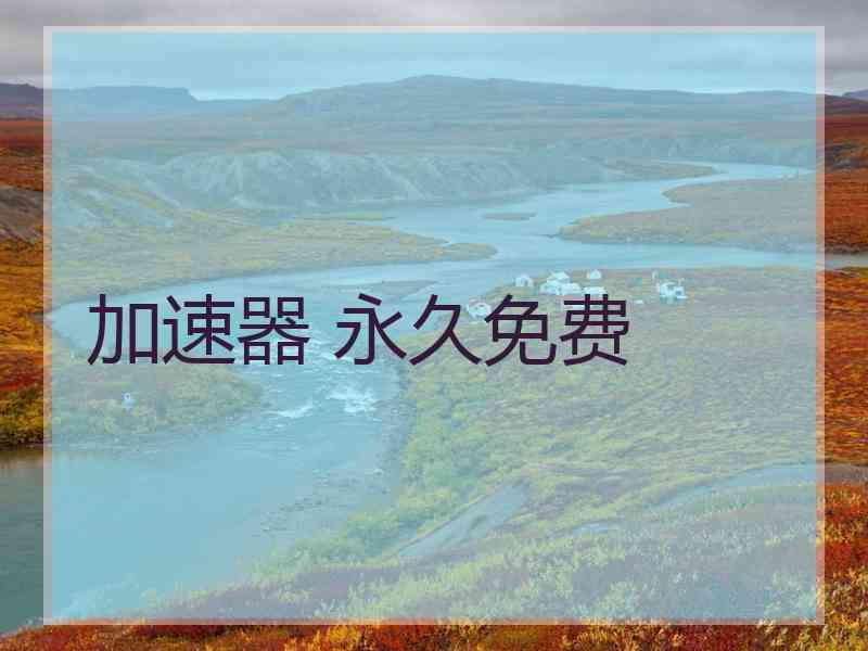 加速器 永久免费