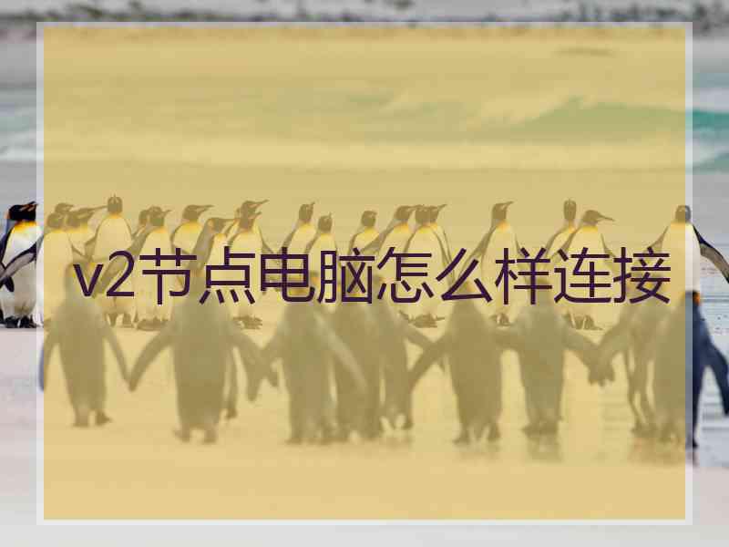 v2节点电脑怎么样连接