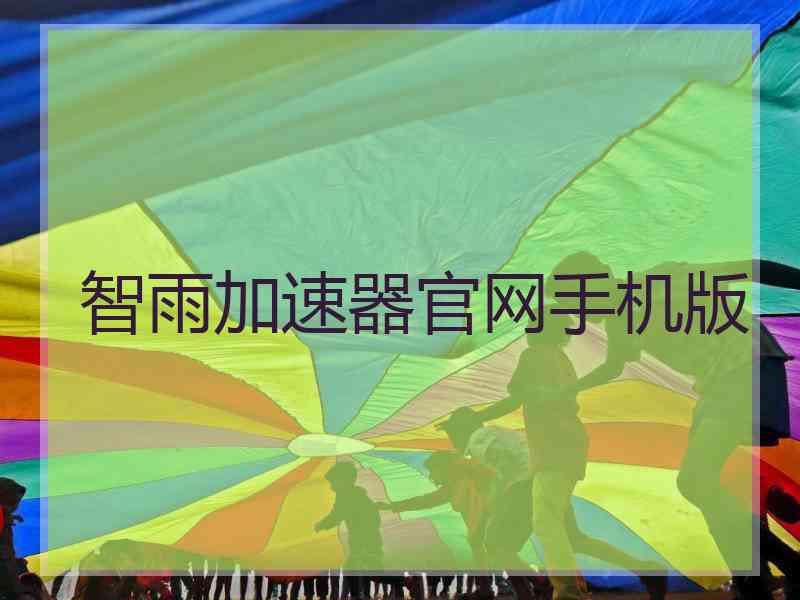 智雨加速器官网手机版