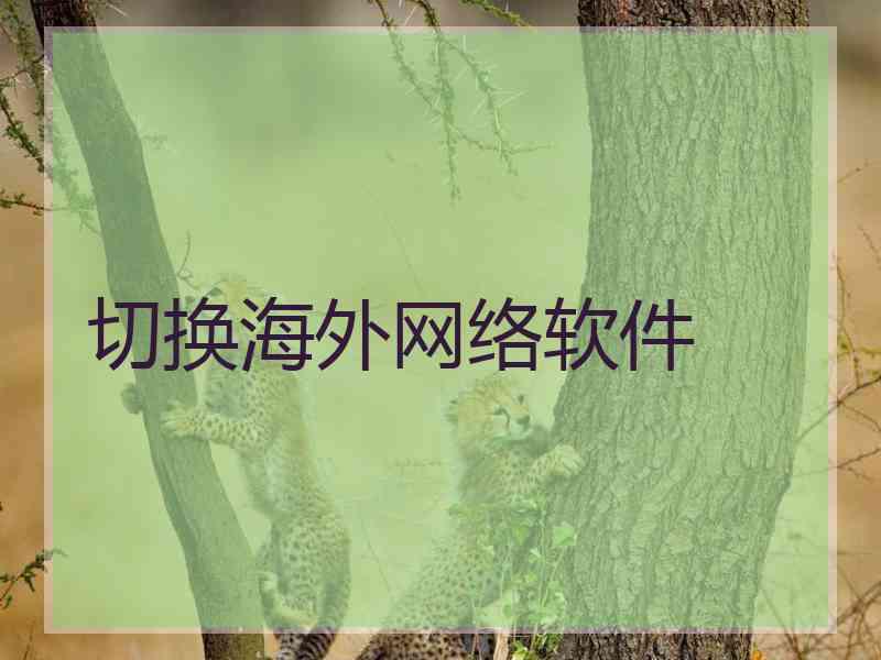 切换海外网络软件