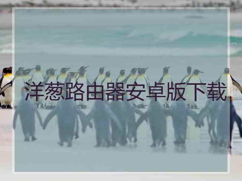 洋葱路由器安卓版下载
