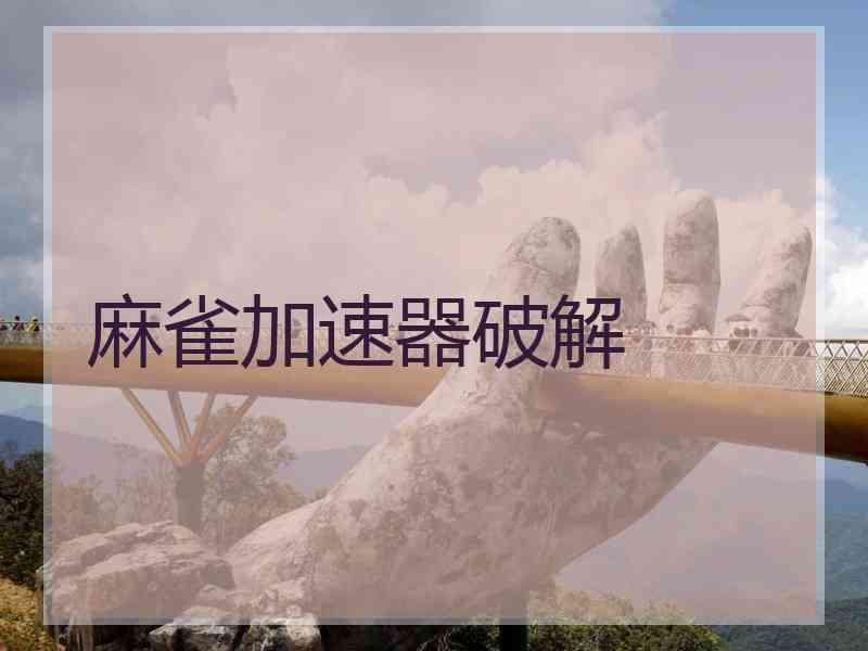 麻雀加速器破解